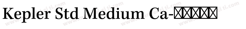 Kepler Std Medium Ca字体转换